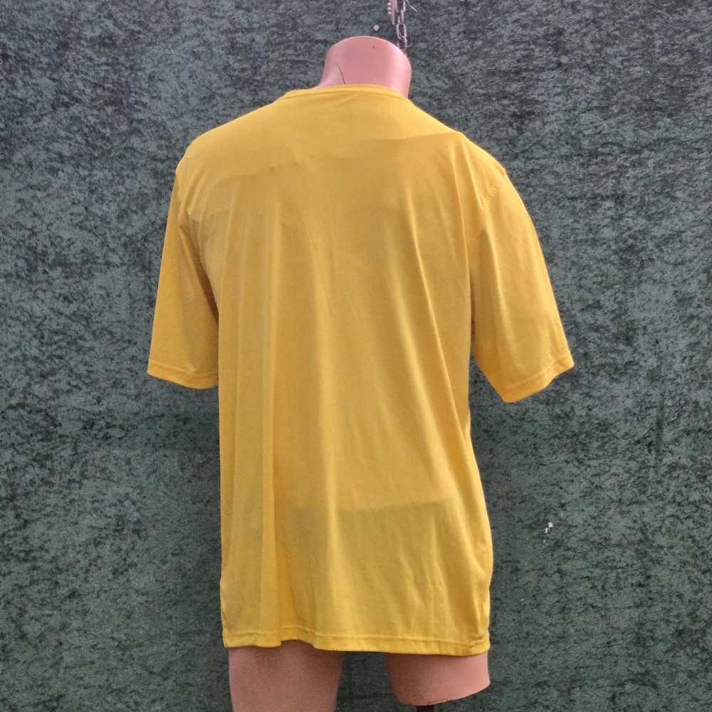 Adidas Men's Bright Yellow Short Sleeve Tee